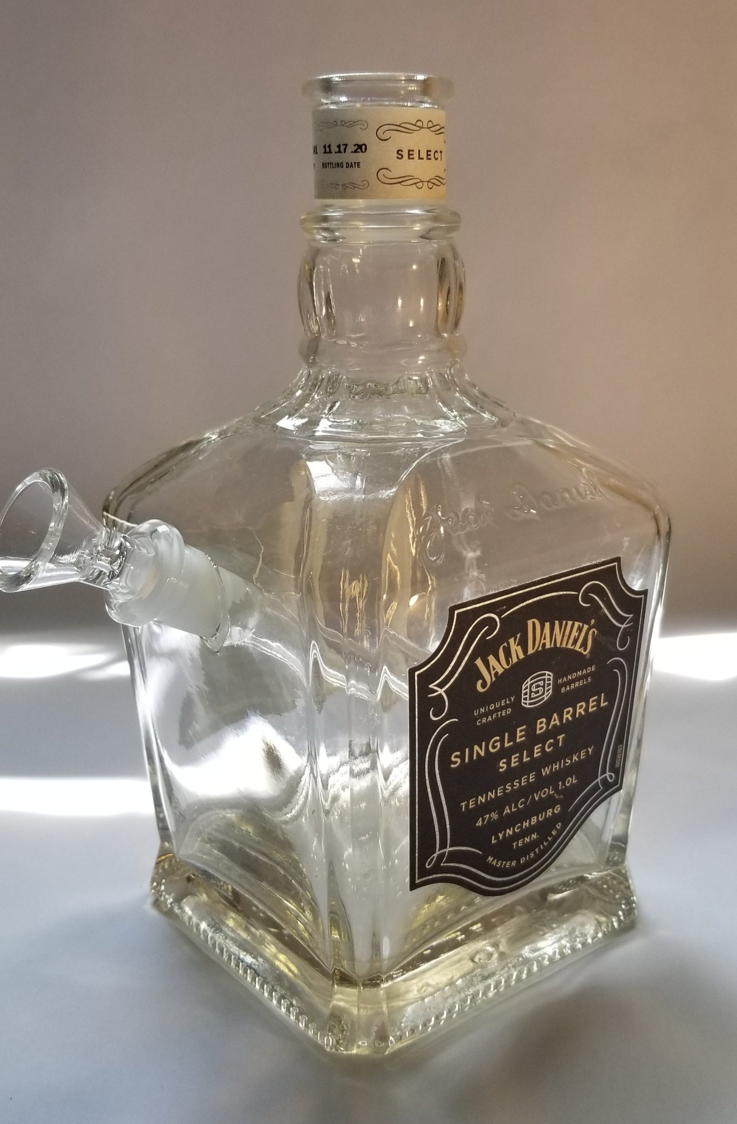 Jack Daniels Single Barrel Tennessee Whiskey Bong.
