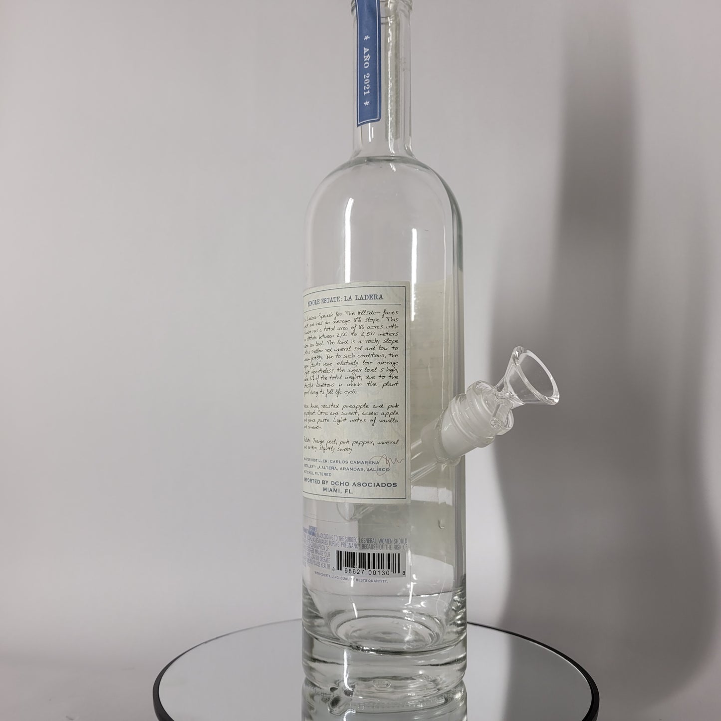 Ocho Plata Tequila Bong