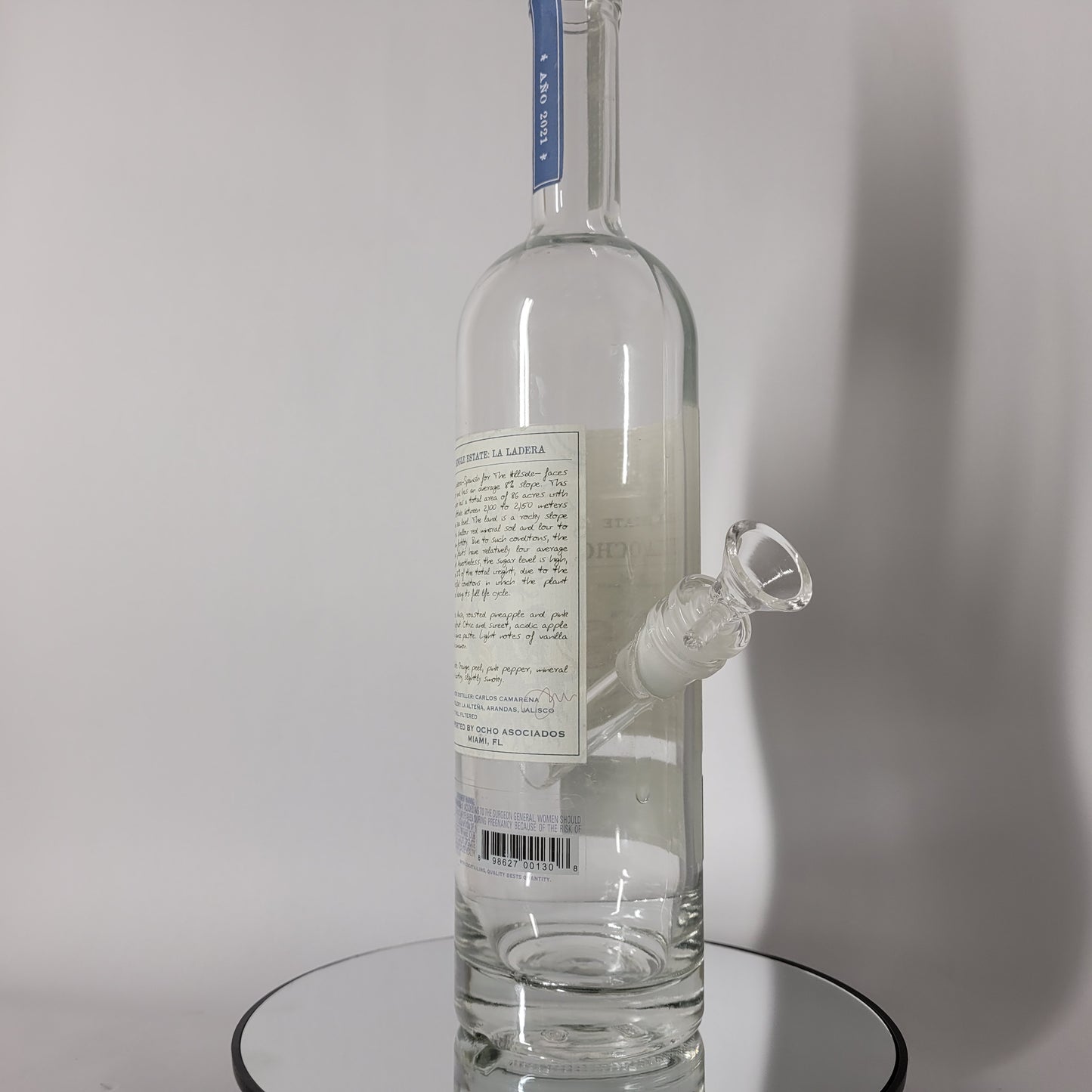 Ocho Plata Tequila Bong