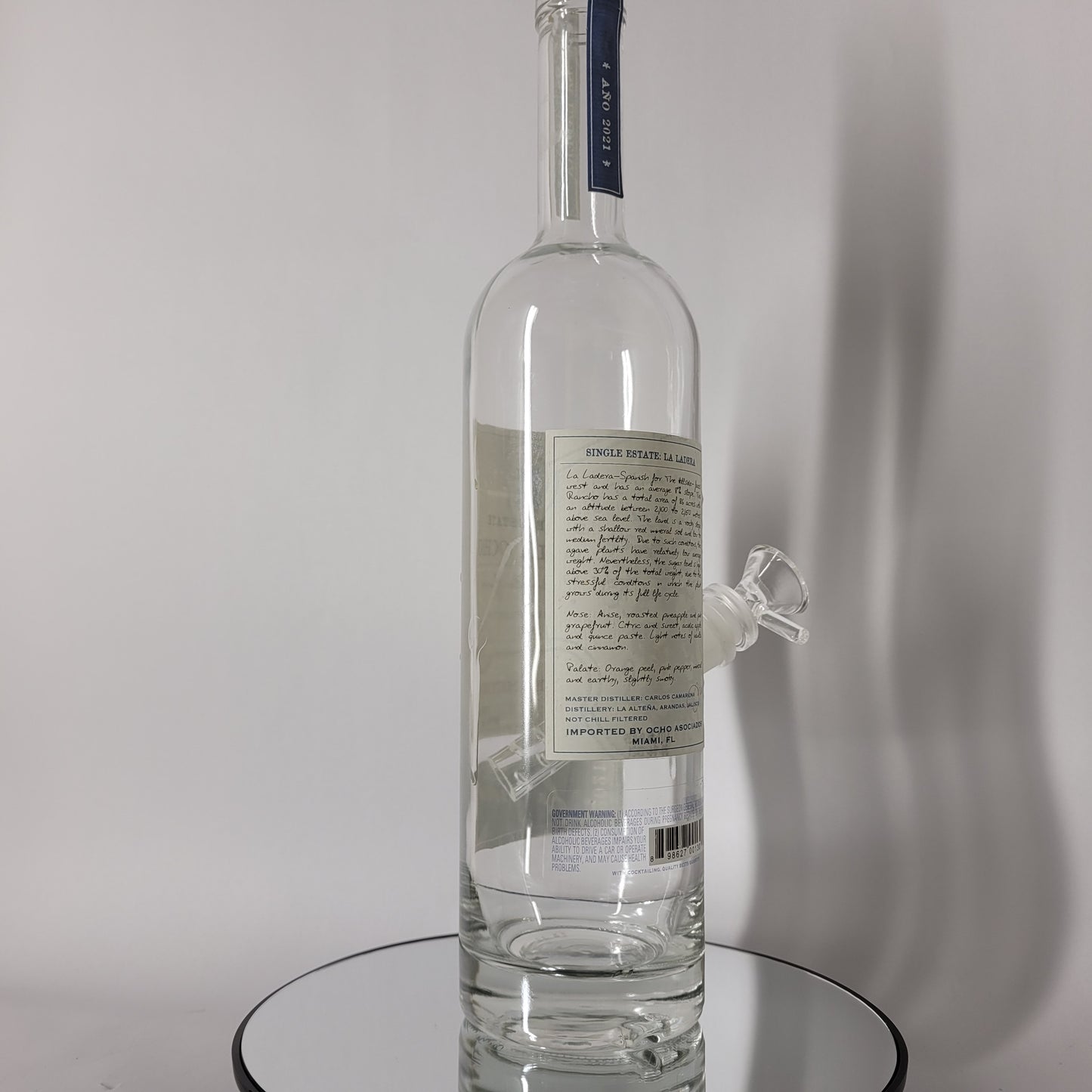 Ocho Plata Tequila Bong