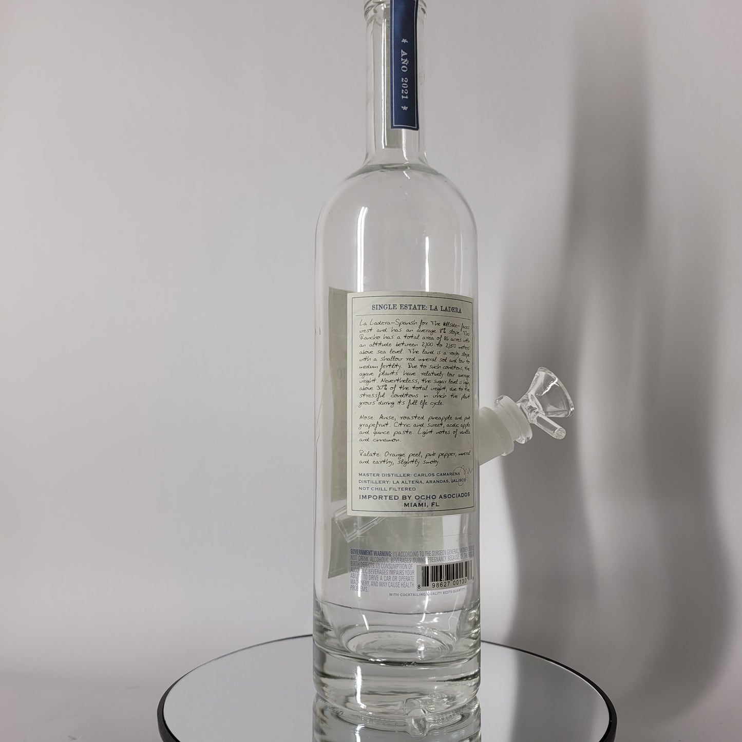 Ocho Plata Tequila Bong