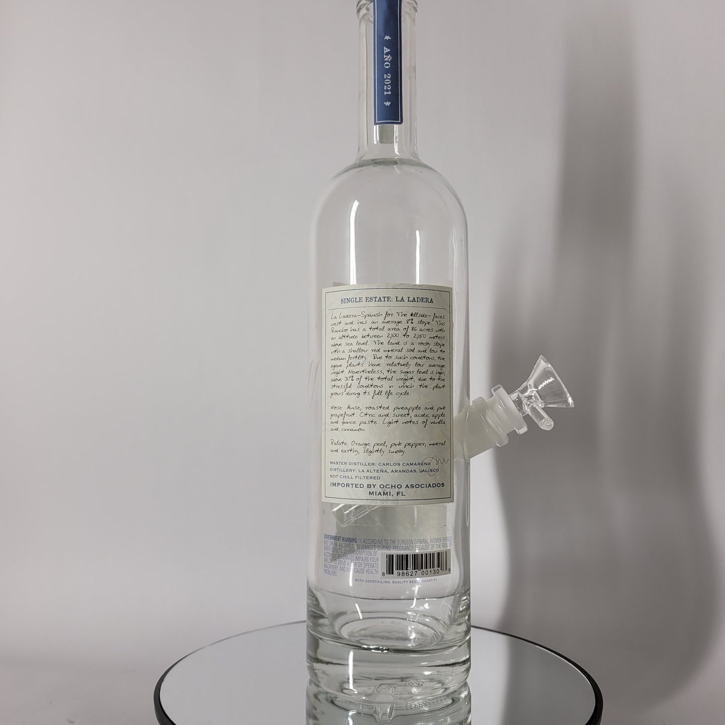 Ocho Plata Tequila Bong