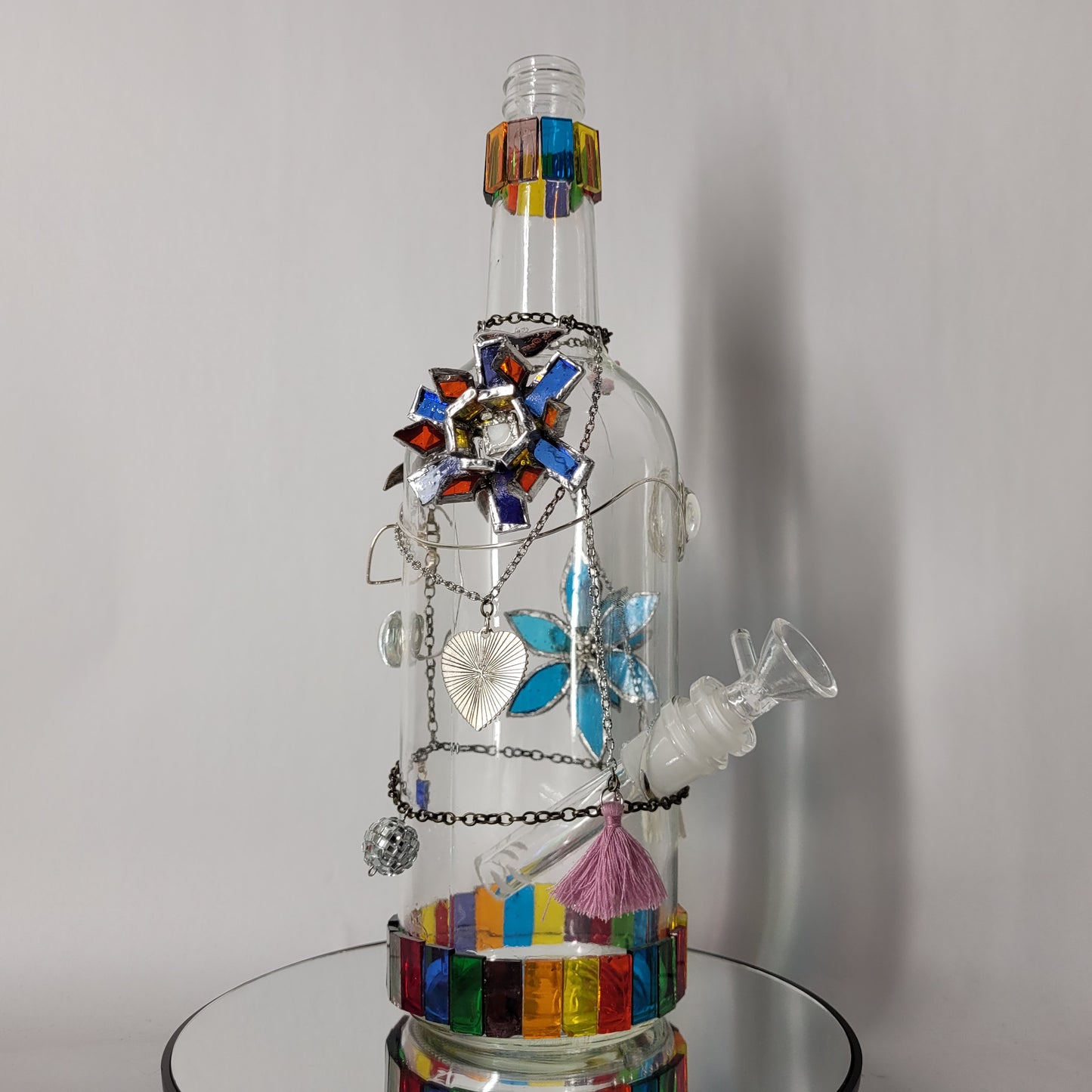 SMOKED GLASS AND BITS BONGS