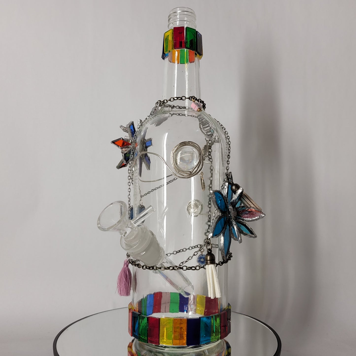 SMOKED GLASS AND BITS BONGS