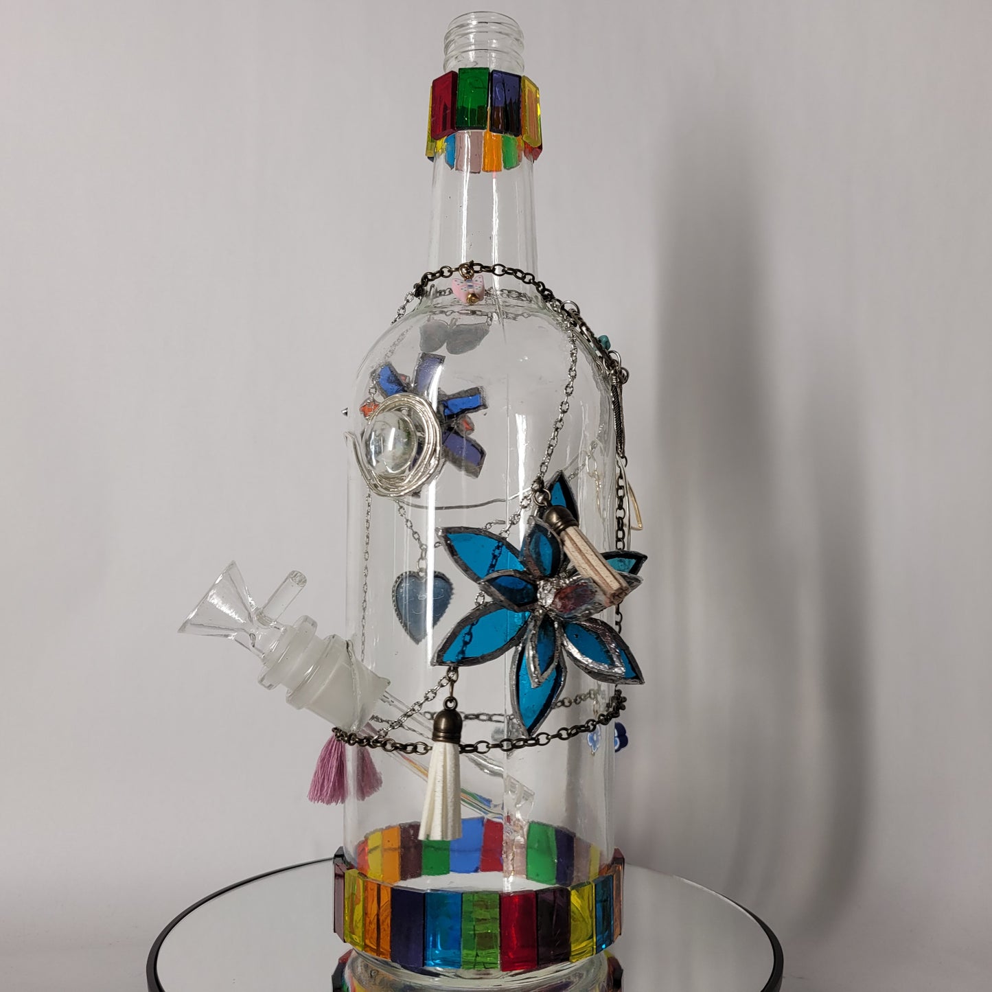 SMOKED GLASS AND BITS BONGS