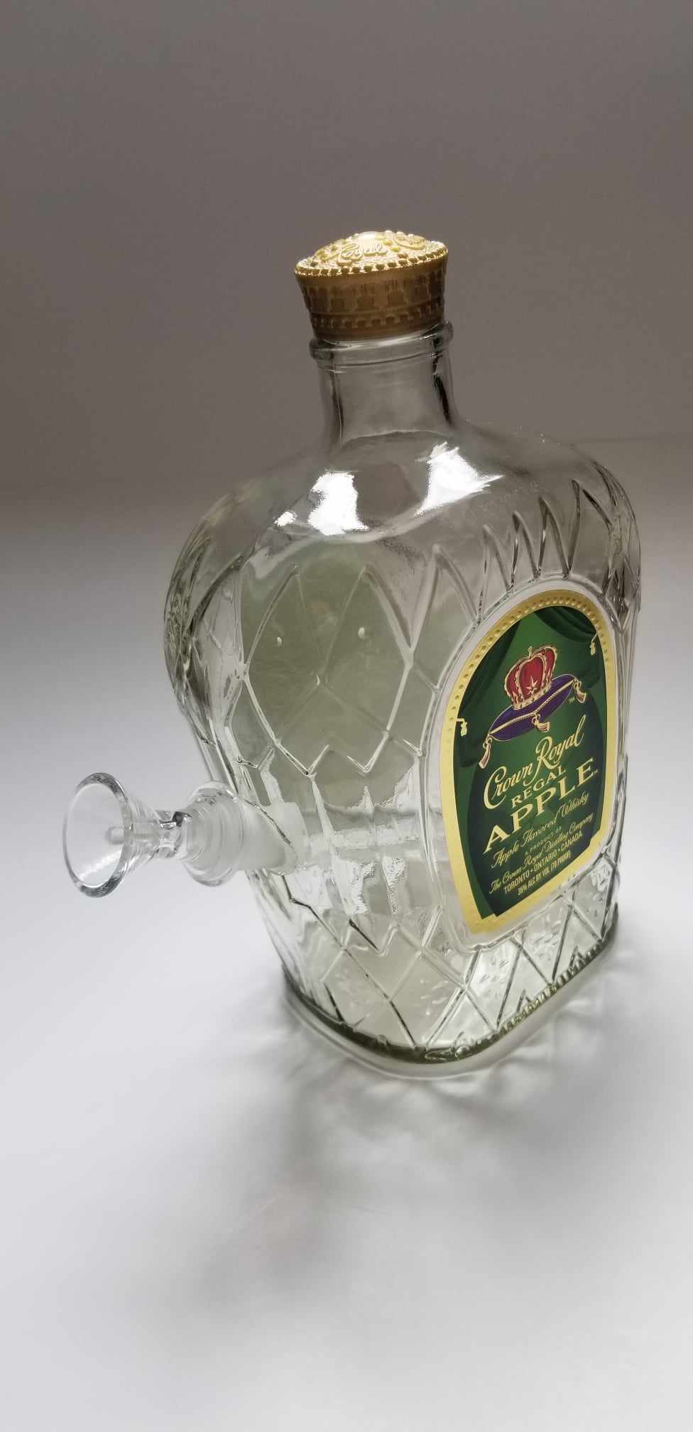 CROWN ROYAL REGAL APPLE WHISKY BOTTLE BONG