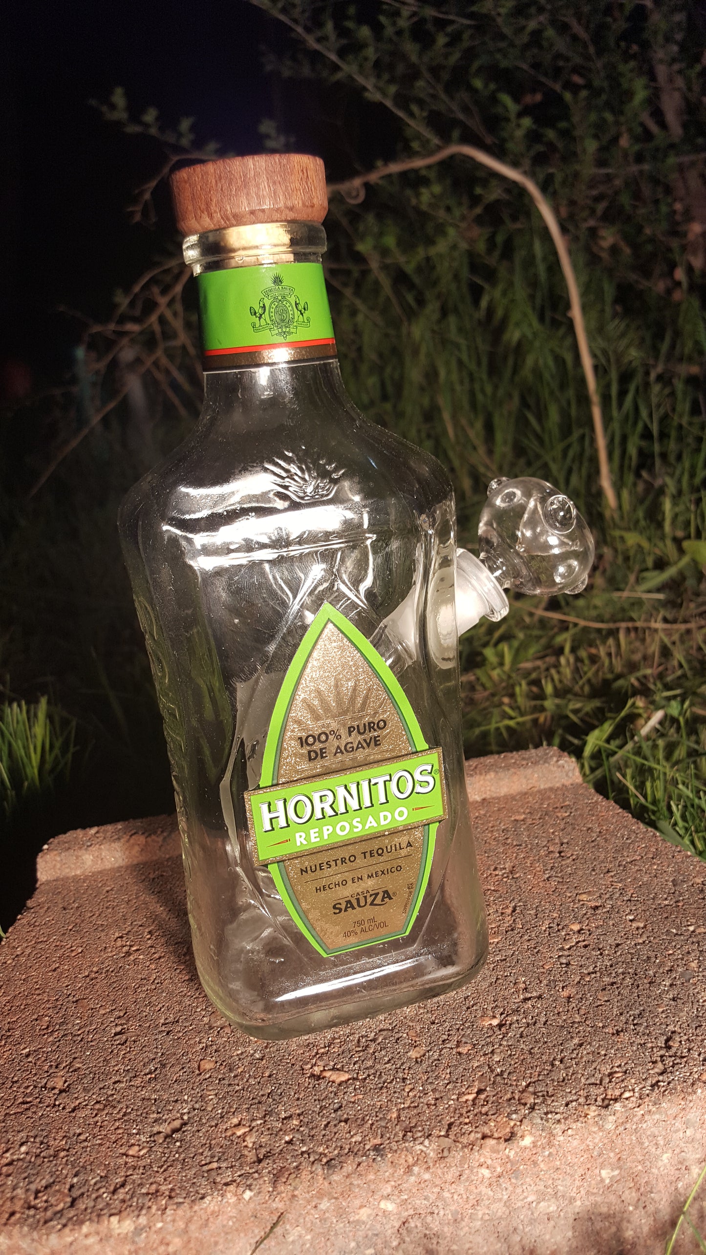 HORNITOS TEQUILA BOTTLE BONG