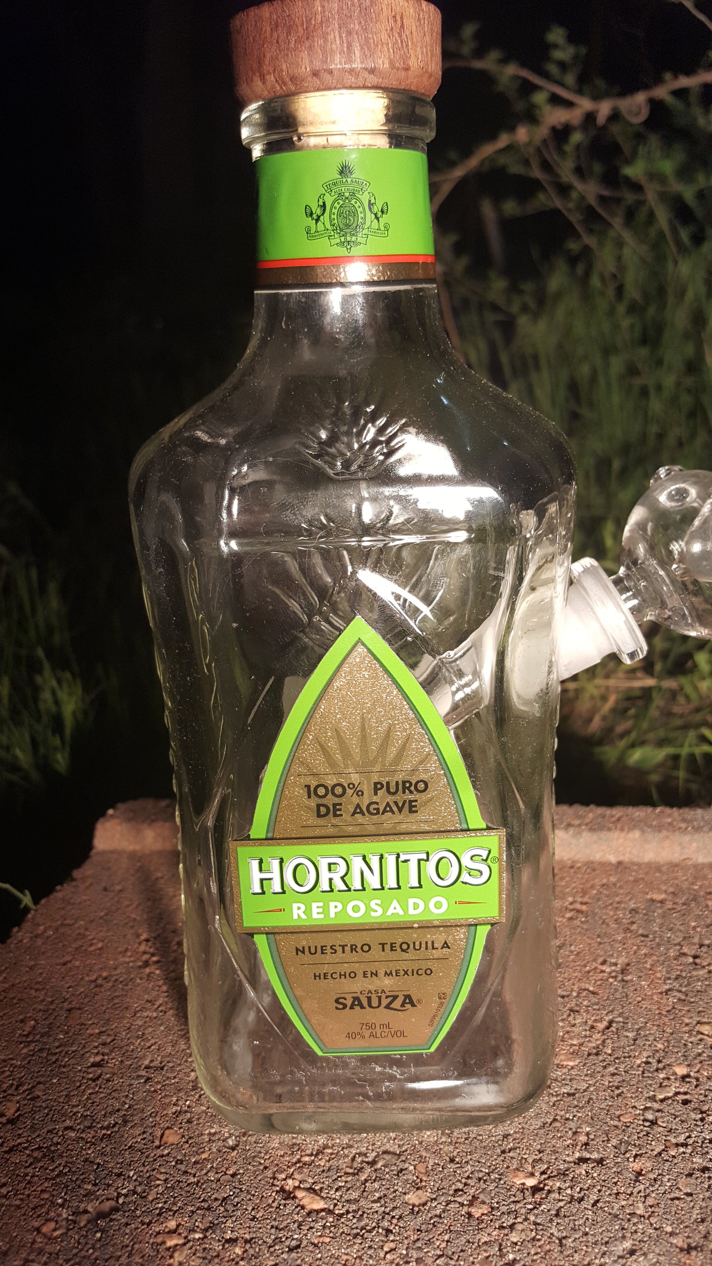 HORNITOS TEQUILA BOTTLE BONG