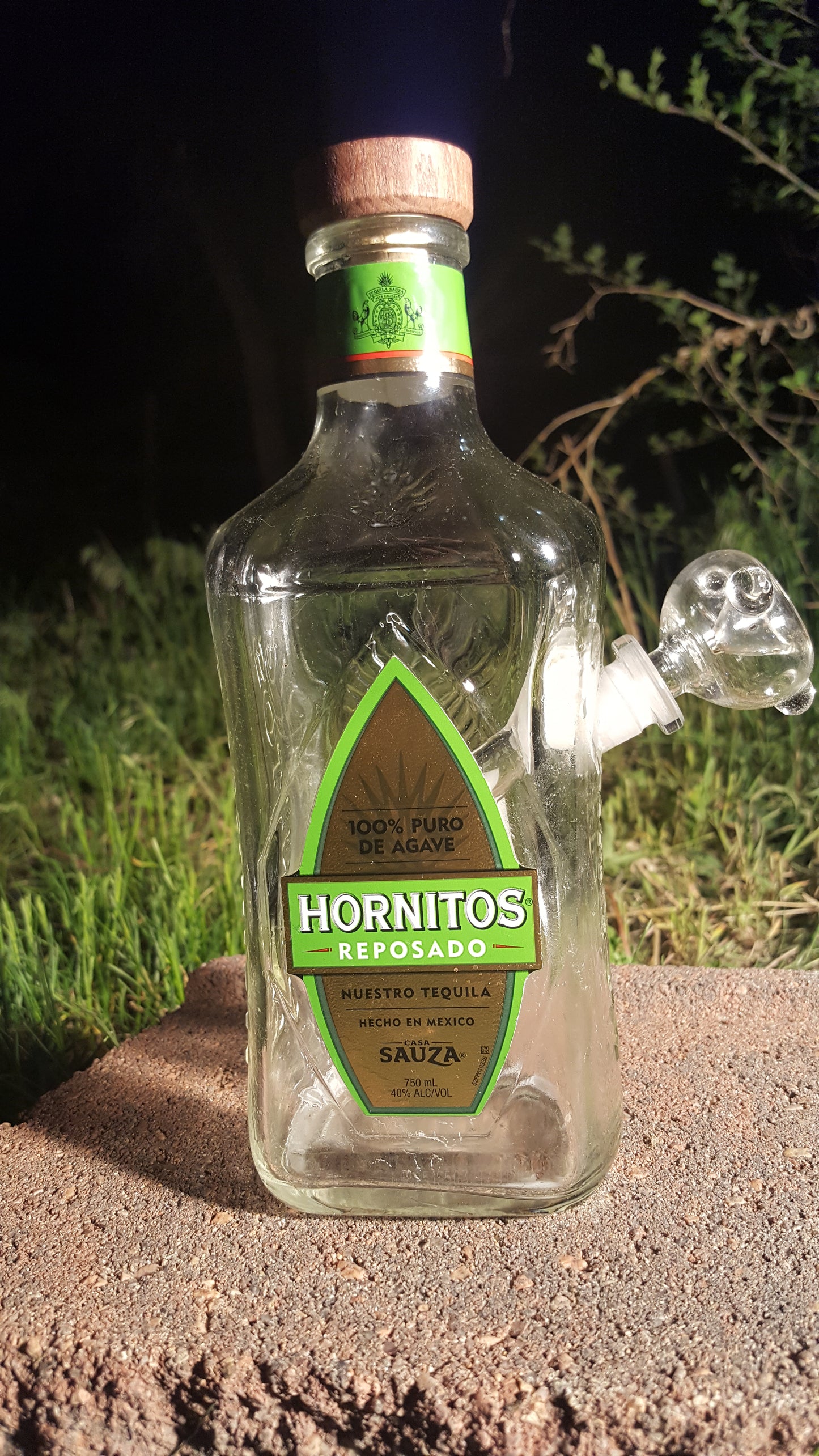 HORNITOS TEQUILA BOTTLE BONG