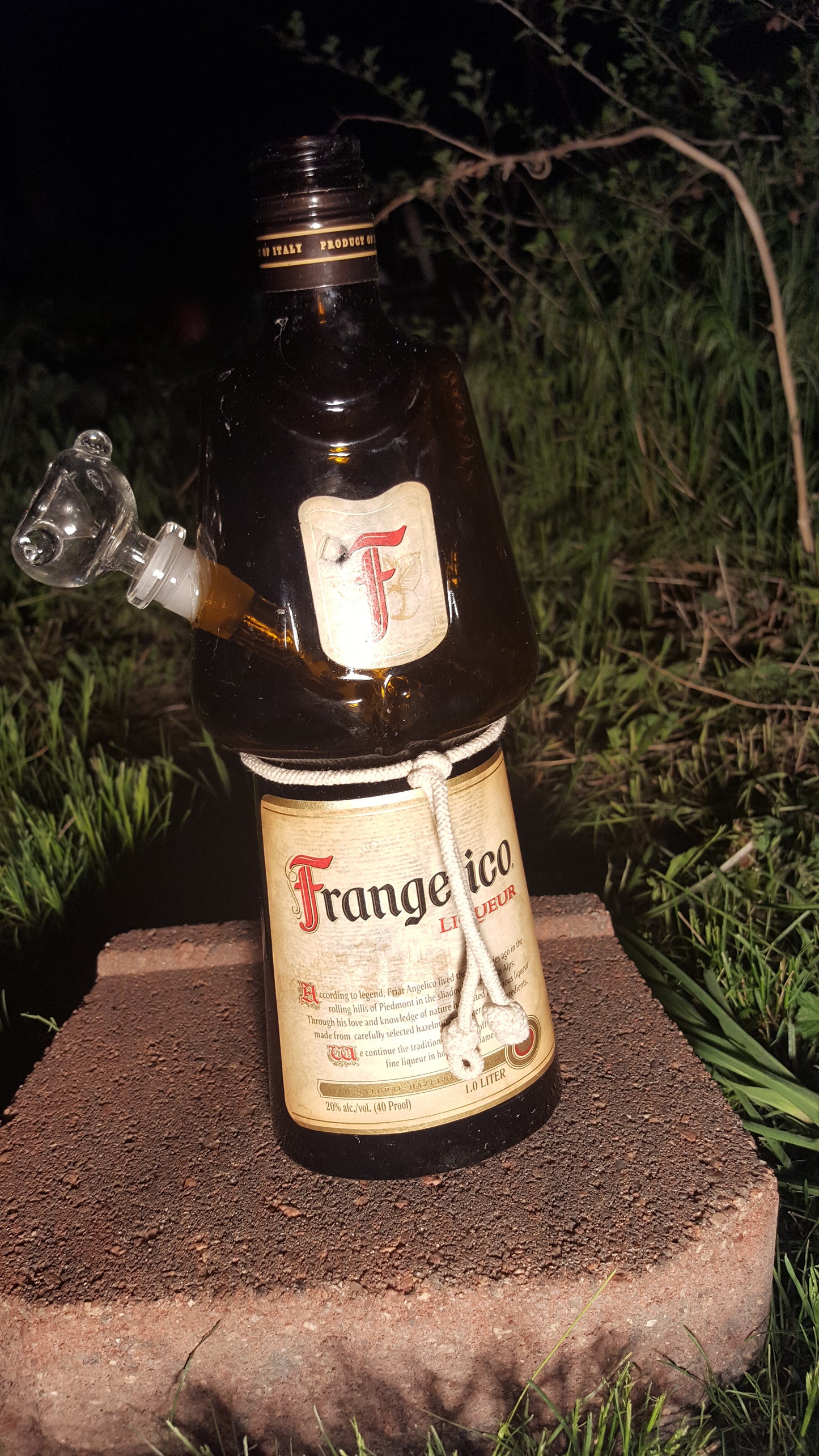 FRANGELICO LIQUEUR BOTTLE BONG