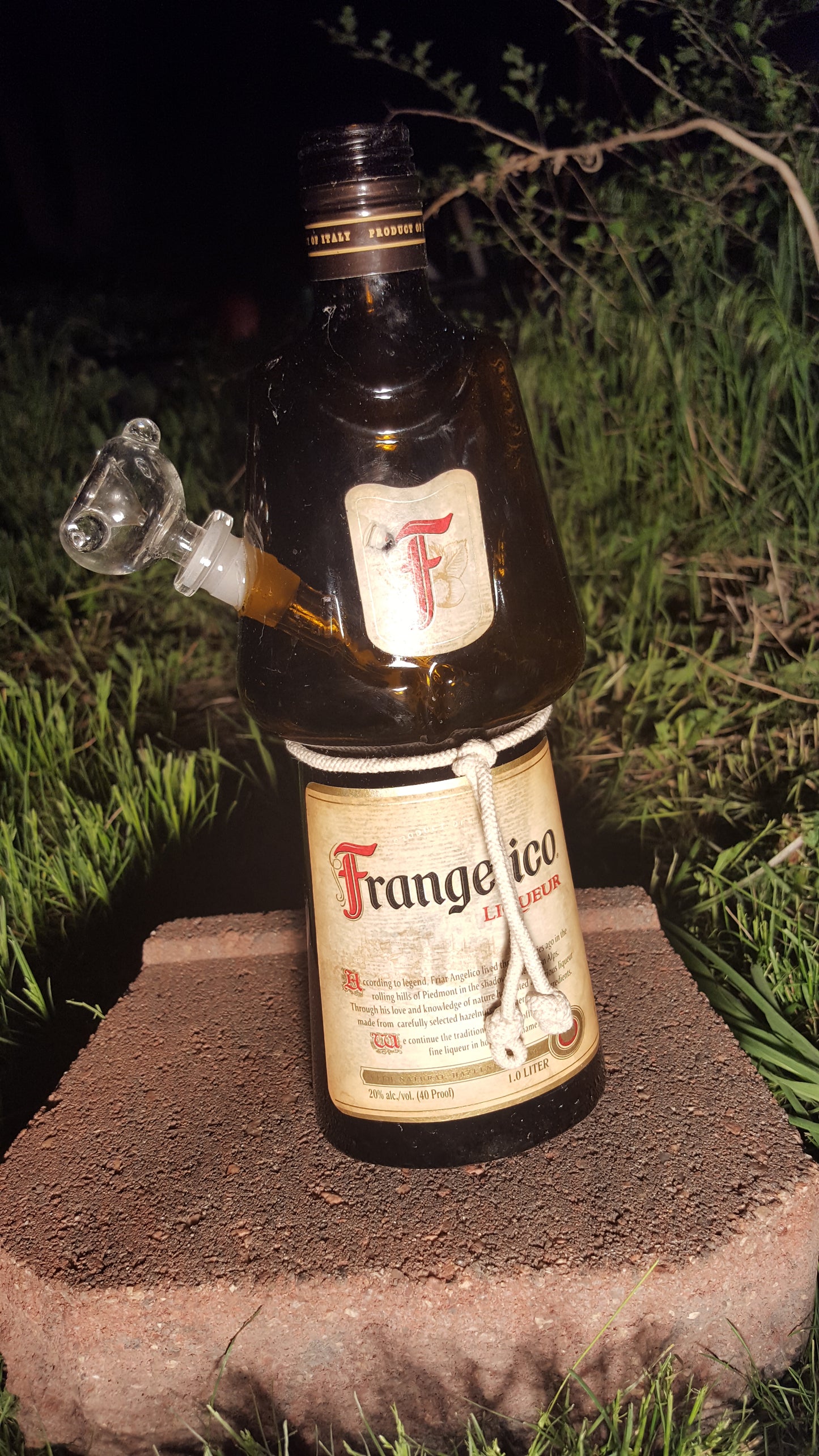 FRANGELICO LIQUEUR BOTTLE BONG