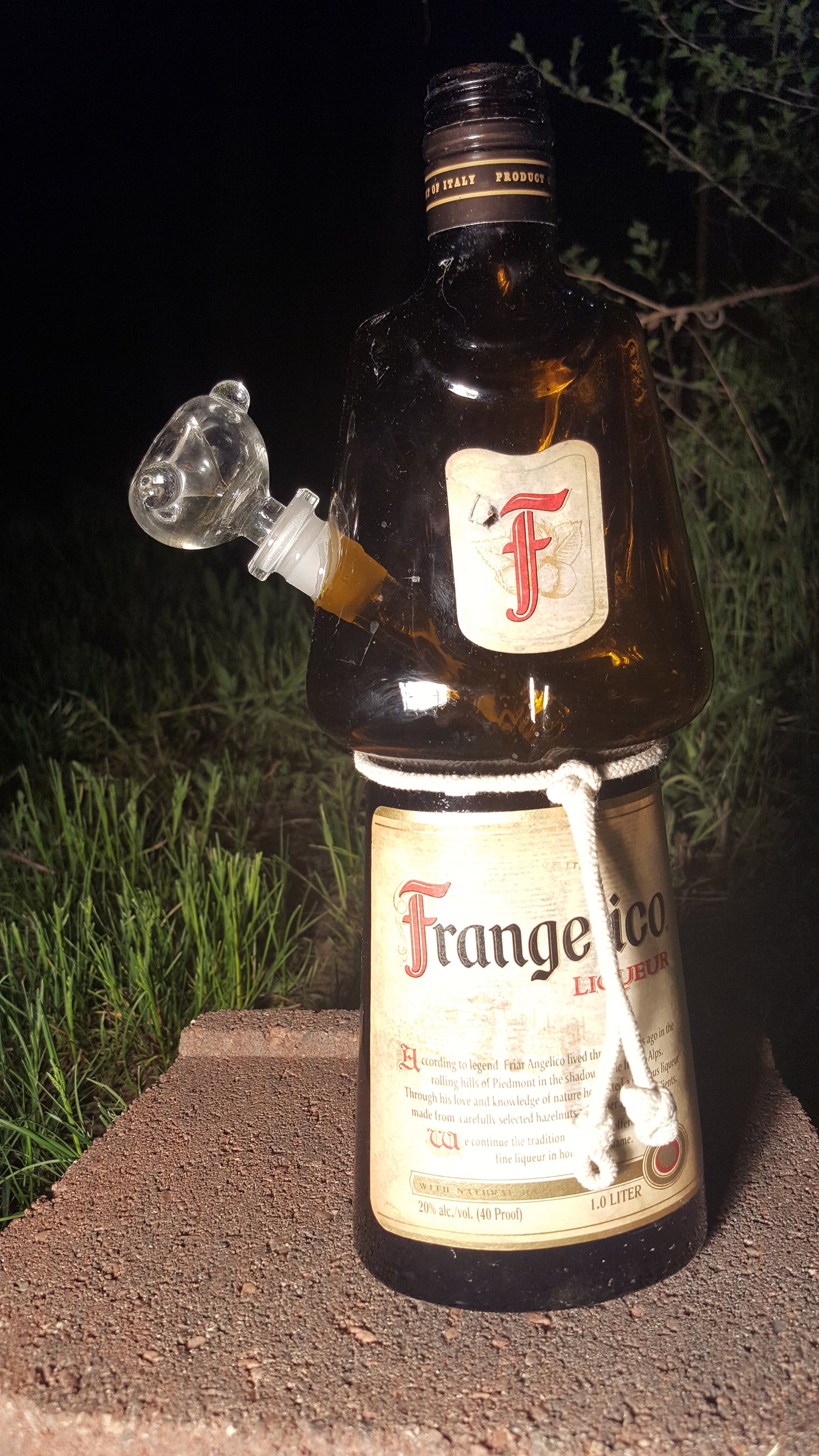 FRANGELICO LIQUEUR BOTTLE BONG