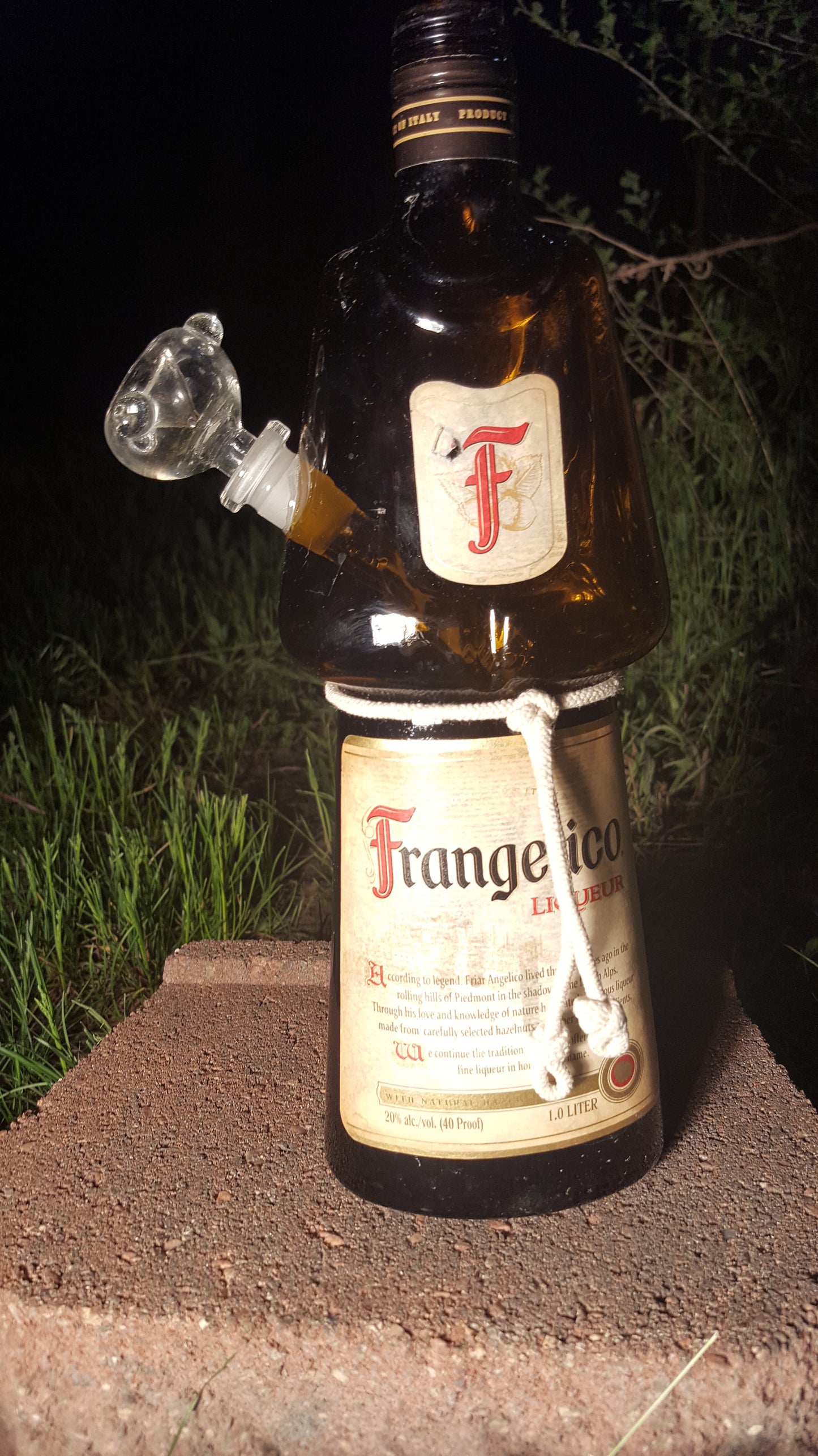 FRANGELICO LIQUEUR BOTTLE BONG