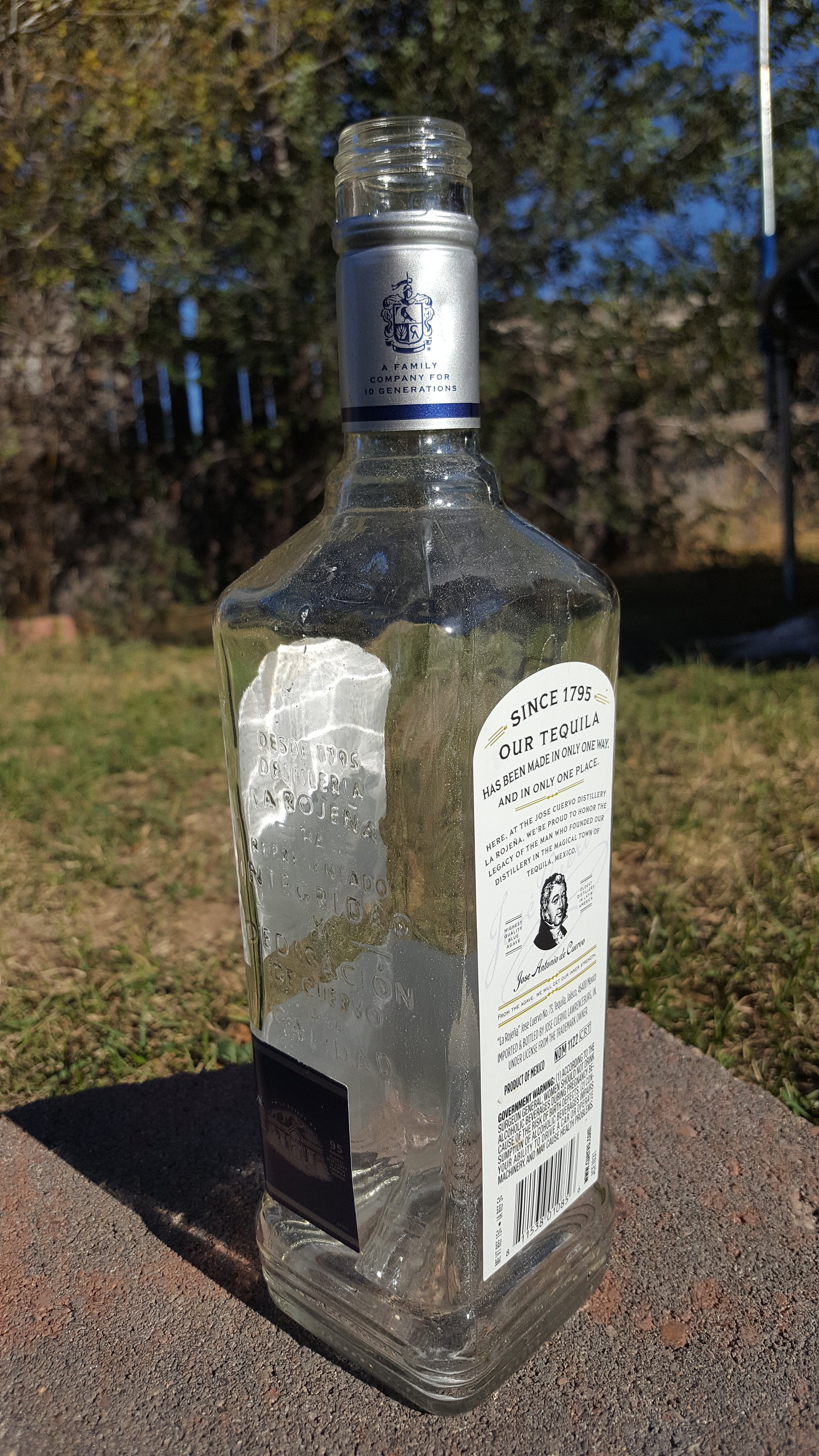 jose cuervo bottle