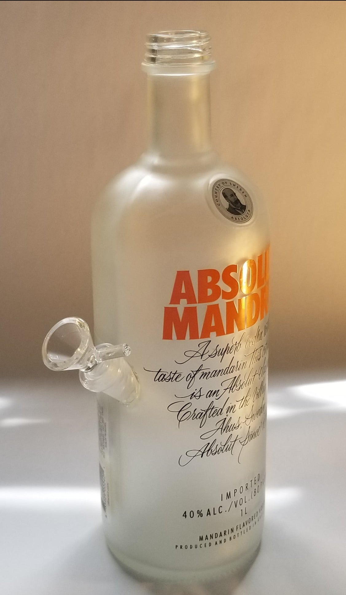 ABSOLUT MANDRIN VODKA BONG