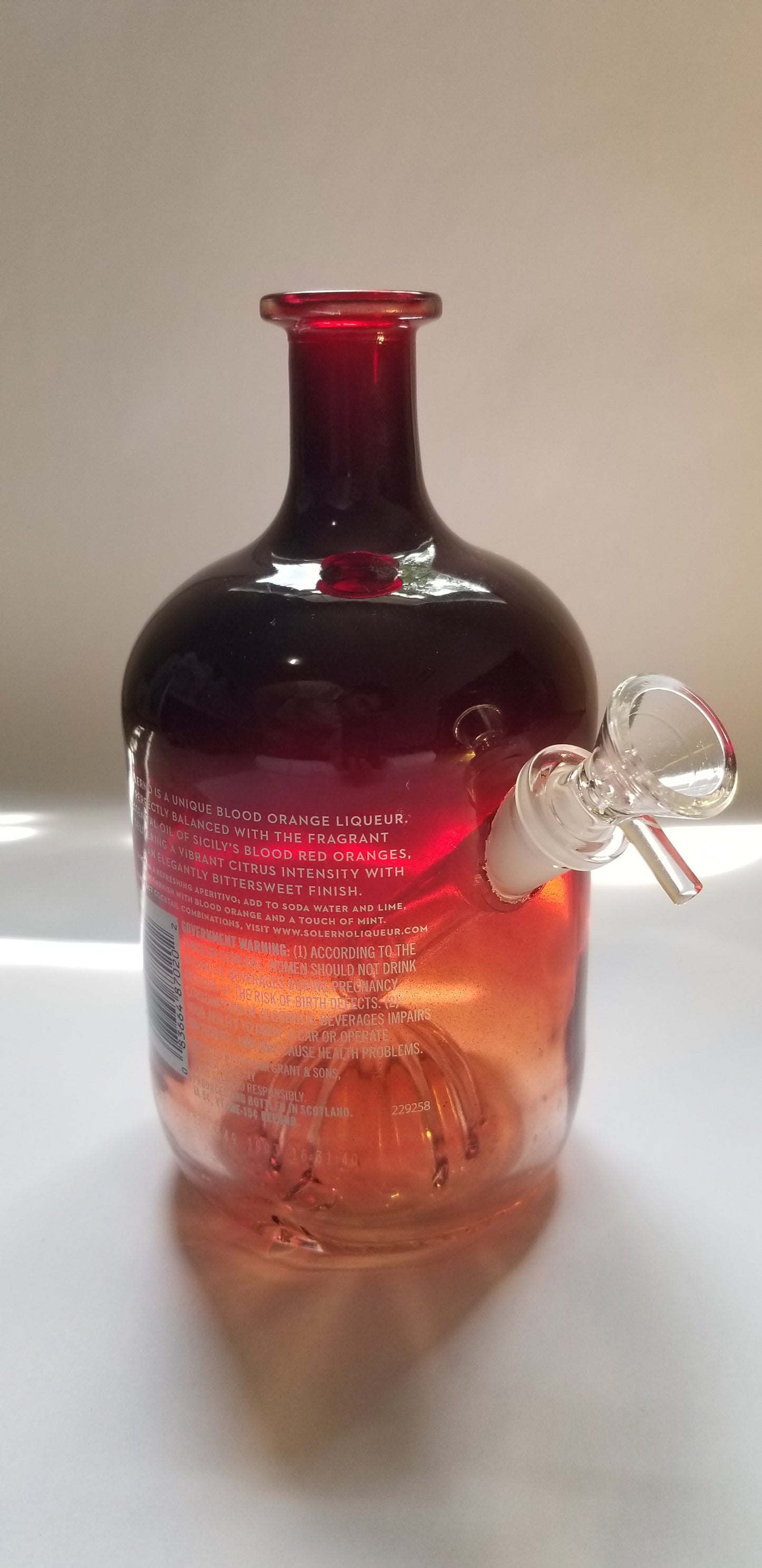 Solerno Blood Orange Liqueur Bong