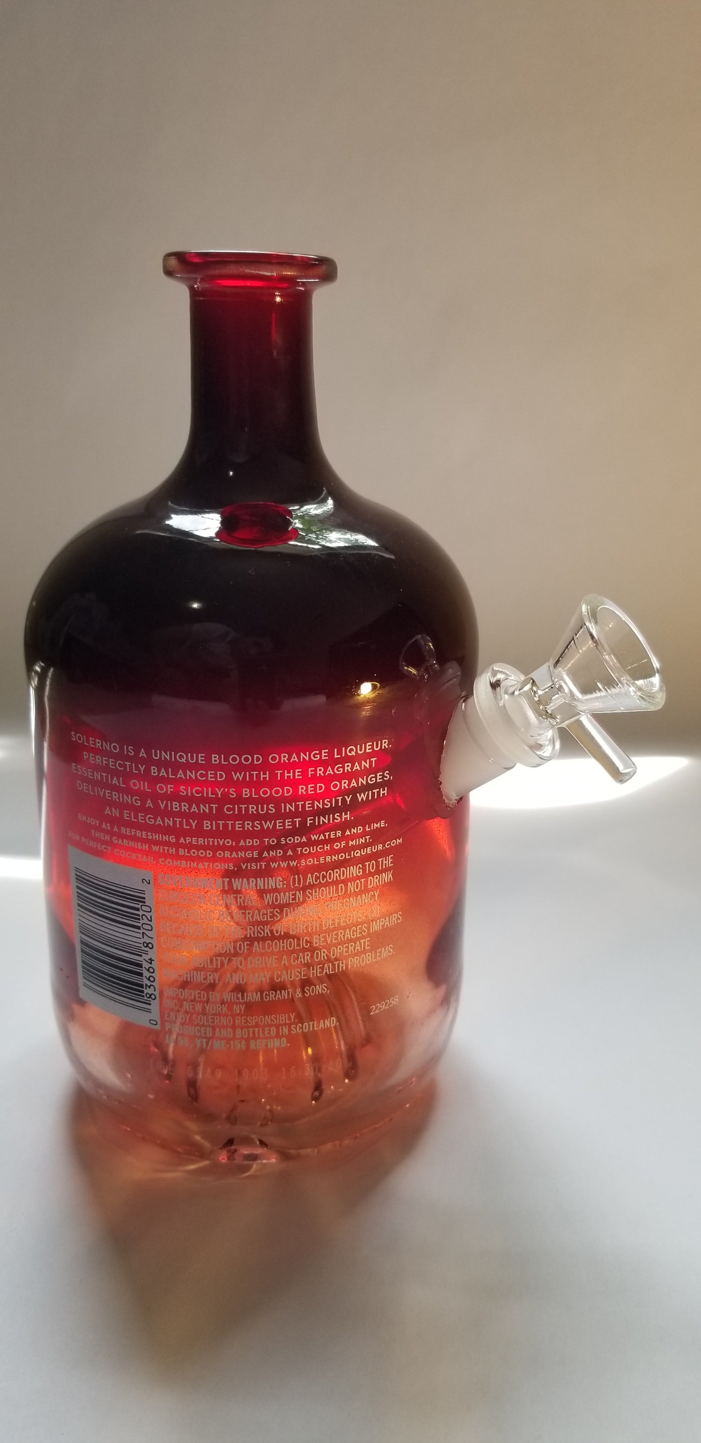 Solerno Blood Orange Liqueur Bong