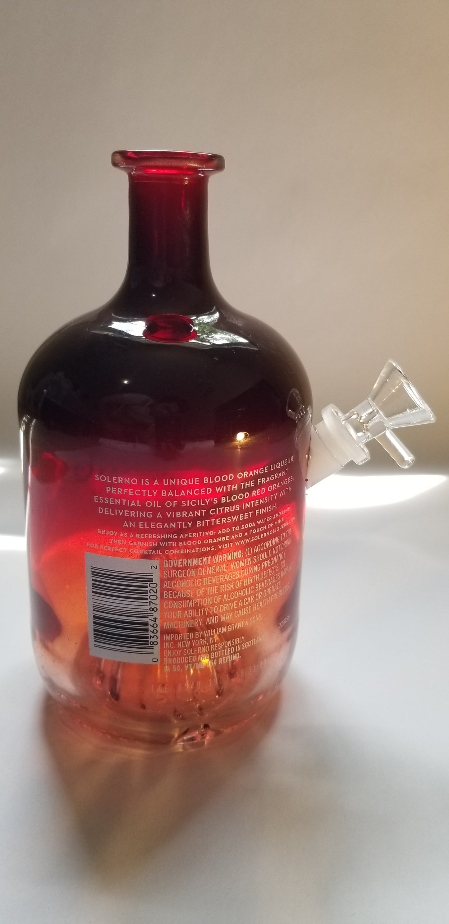 Solerno Blood Orange Liqueur Bong