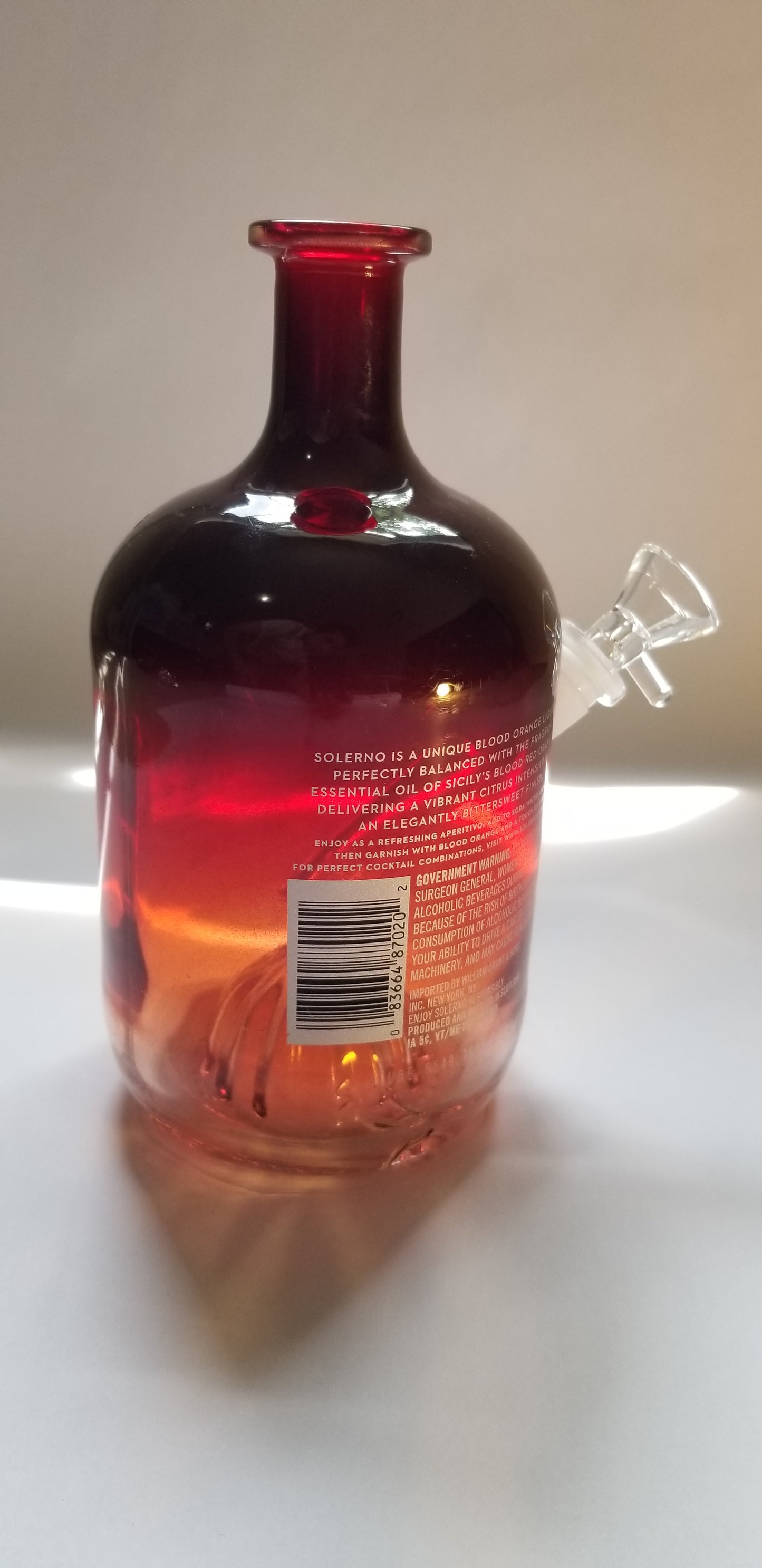 Solerno Blood Orange Liqueur Bong