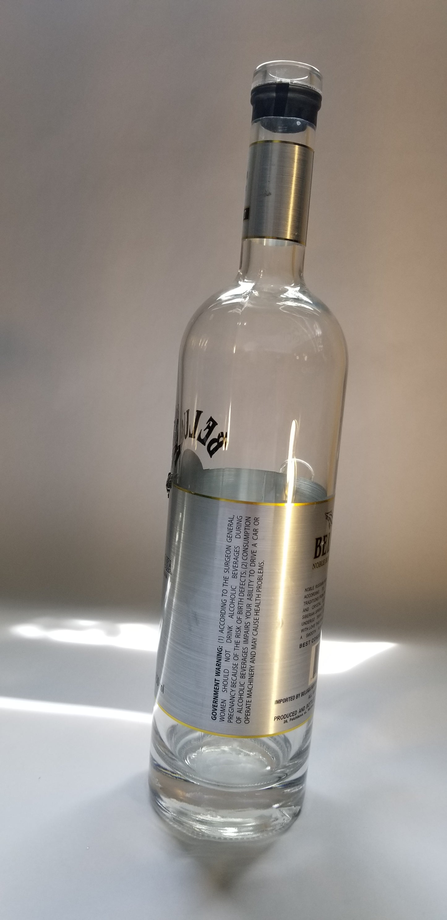 Beluga Noble Russian Vodka Bong.